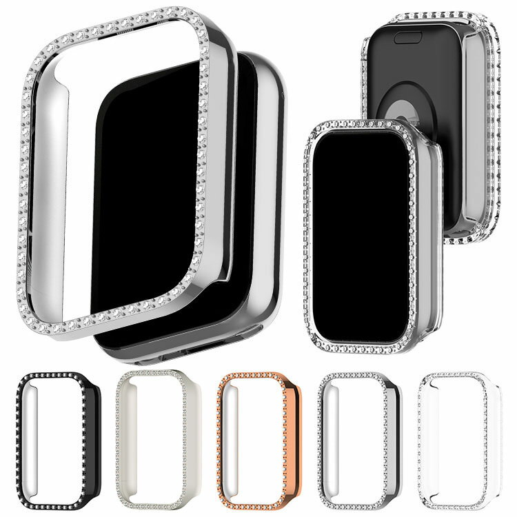 Xiaomi Smart Band 9 Pro ケース 耐衝撃 カバー メッキ ハードケース かわいい/きらきら ラインストーン エレガント 保護ケース シャオミ スマート バンド9 プロ 単色/クリア 耐衝撃ケース/カバー シャオミー