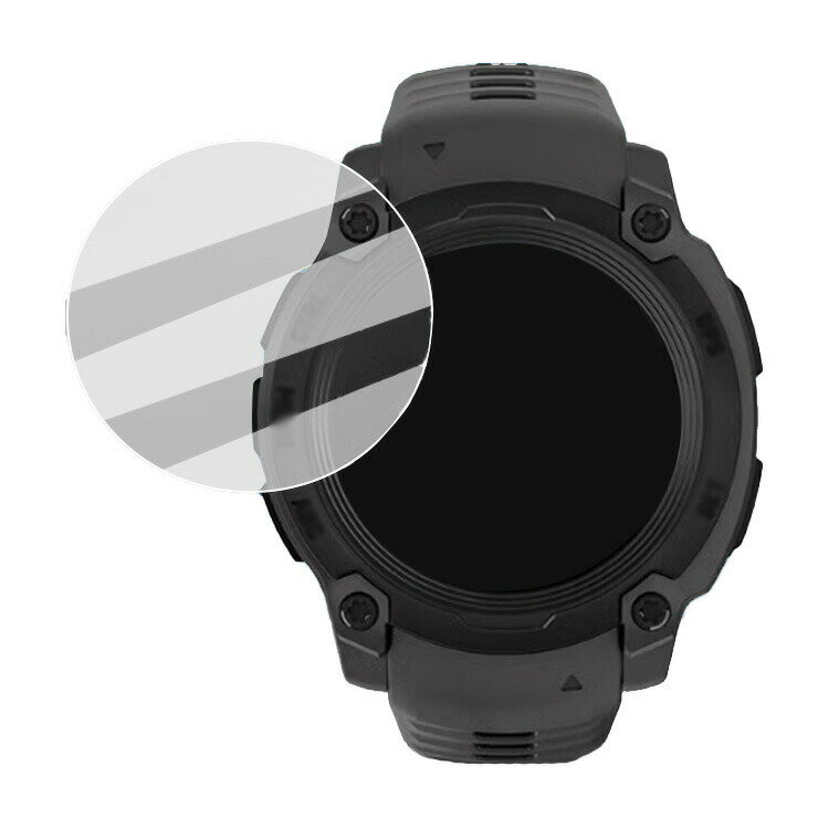 Garmin Instinct E ガラスフィルム 強化ガラス 液晶保護プロテクター/ガラス フィルム 液晶保護強化ガラス ガーミン インスティンクトE 反射防止 硬度9H 2.5Dラウンドエッジ加工 液晶保護フィルム