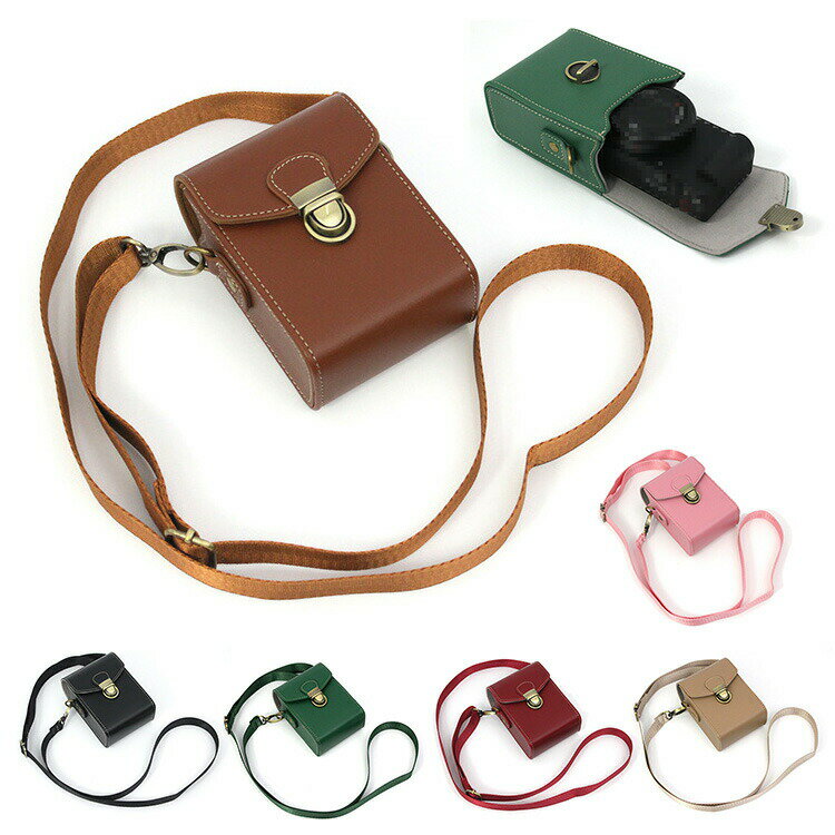 KODAK PIXPRO C1 ケース FZ55 / FZ45 / WPZ2 カバー ショルダーストラップ付き PUレザー レディース 肩..