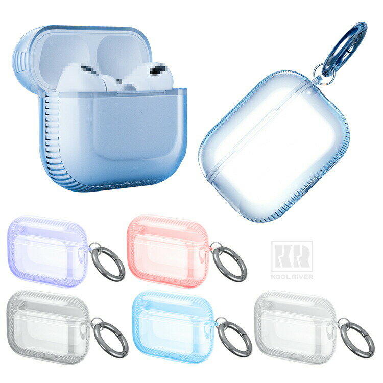 AirPods Pro 3 クリアケース 第3世代 カバー クリア 透明 TPU カラビナ付き シンプル 保護カバー おすすめ おしゃれ Apple アイホン エアーポッズ プロ AirPods Pro3 第3世代 2025モデル ワイヤレスイヤホン 傷防止 保護ケース(2)