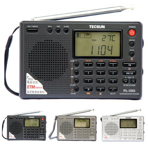 TECSUN　短波ラジオ 短波/AM/FM 高感度受信 海外放送・競馬・株式受信に最適 PL380
