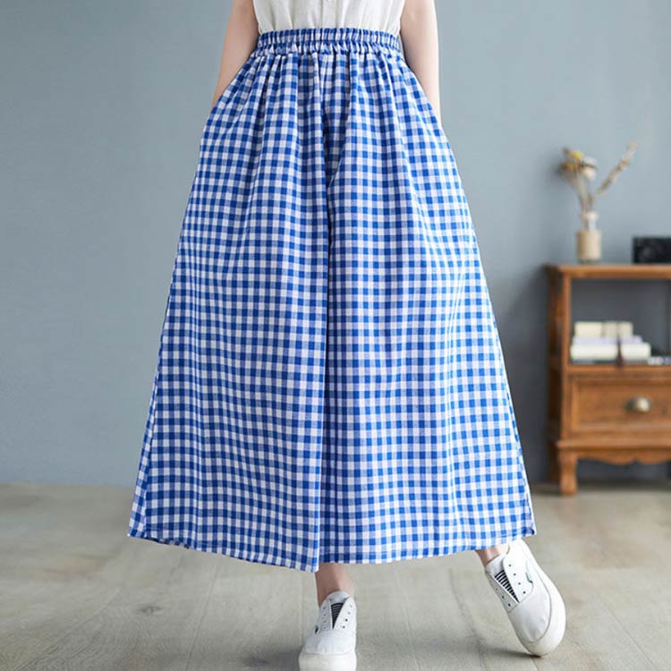チェックパンツ ワイドパンツ レディース ガウチョパンツ スカーチョ キュロット ...