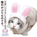 ペット用 帽子 うさぎ 被り物 耳付き 犬用 猫用 コスプレ帽子 犬猫用 仮装 可愛い 着脱簡単 お誕生日 ハロウィン クリスマス ペット用品 送料無料