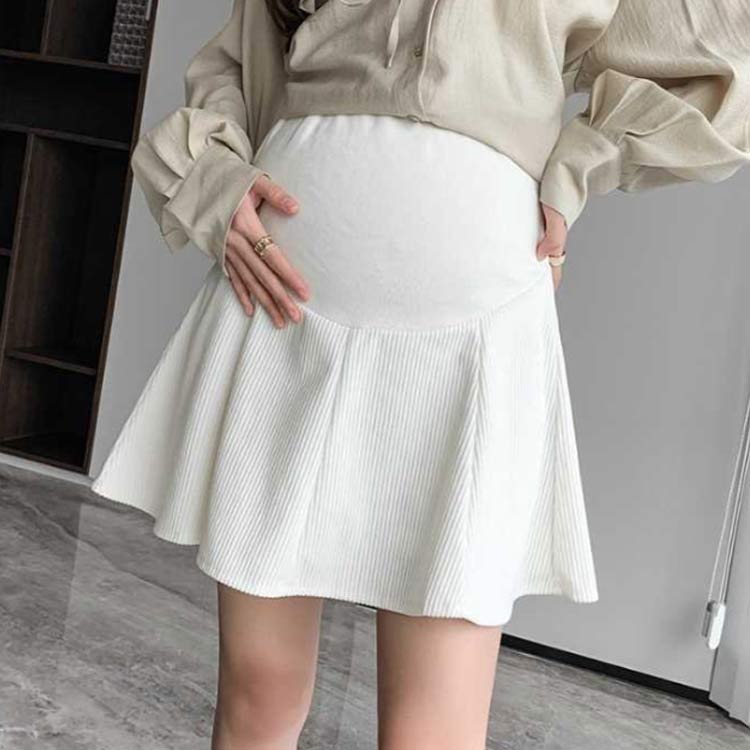 マタニティ 春 マタニティスカート マタニティ エレガント 脚長 可愛い ショートスカート シンプル ミニスカート 美脚 プリーツスカート 痩せ見せ お洒落 夏 秋 アジャスター付き Aライン 体型カバー 妊婦服 産前 産後 マタニティウェア ボトムス 3