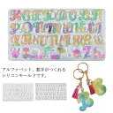 アルファベット 穴あき 数字 英字 シリコンモールド ネックレス アクセサリー キーホルダー UVレジン アロマストーン 石膏 手作り 石鹸 キャンドル 樹脂 ...