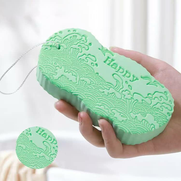 agep-shopの肌ケア 浴用 ボディフレッシュ 垢擦り すべすべ あかすり シャワースポンジ バススポンジ 垢取り ボディスポンジ 3個セット 毛穴清潔 お風呂用スポンジ 潤い 艶肌 3個セット ボディケア 肌にやさしい ベビー用 子供用 大人用｜アングル3