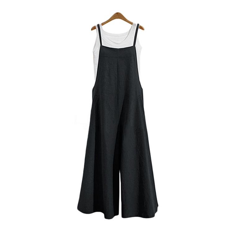 サロペット レディース ワイドパンツ オーバーオール キャミソール ボトムス パンツ オールインワン マタニティ カジュアル シンプル おしゃれ コットン 春 夏 S M L XL 2XL 3XL 4XL 5XL