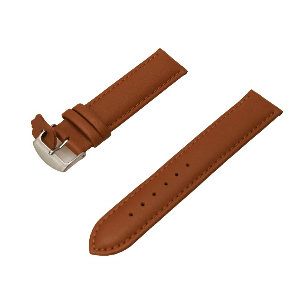 Rakuten - Diloy 腕時計ベルト 20mm レザー 302シリーズ バンド 本革 ミディアムブラウン