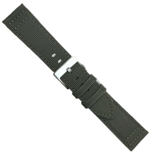 Diloy 腕時計ベルト 20mm イタリアン カーフレザー レジスタントファブリック 416フラット アミーグリーン Diloy 腕時計ベルト 20mm イタリアン カーフレザー レジスタントファブリック 416フラット アミーグリーン