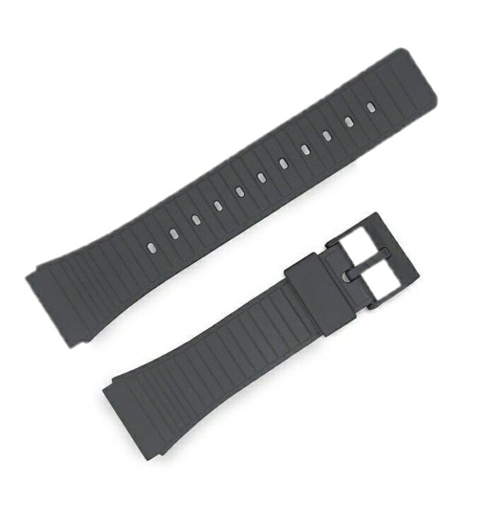 1982年創業、スペインの時計ベルトブランド、Diloy(ディロイ) カシオのリペアストラップをヨーロッパで最初につくり始めた歴史ある企業です。 *当店はDiloyブランド正規取扱店です。 特徴: ベルト素材はカシオ、その他ブランドが使用しているポリウレタン樹脂製 尾錠取付ピンは金属製 互換:カシオ DBC62, DB61, DBX102, CBA10, CCA70, DBC61K、他 購入前に取付部、ラグ形状をご確認下さい。 仕様: ・表面/裏面: ポリウレタン樹脂製