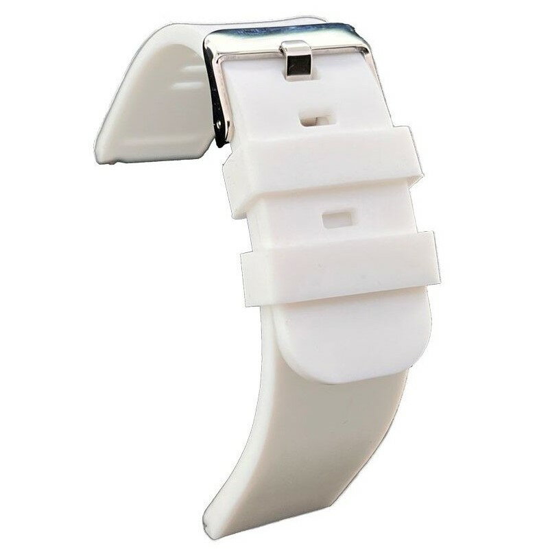 Diloy 腕時計ベルト シリコン 耐汗性 ヨーロピアン ソフトタッチ スマートウォッチ ホワイト 22mm