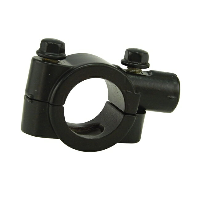 8mm ミラークランプ ミラーホルダー バイク 左右セット 黒