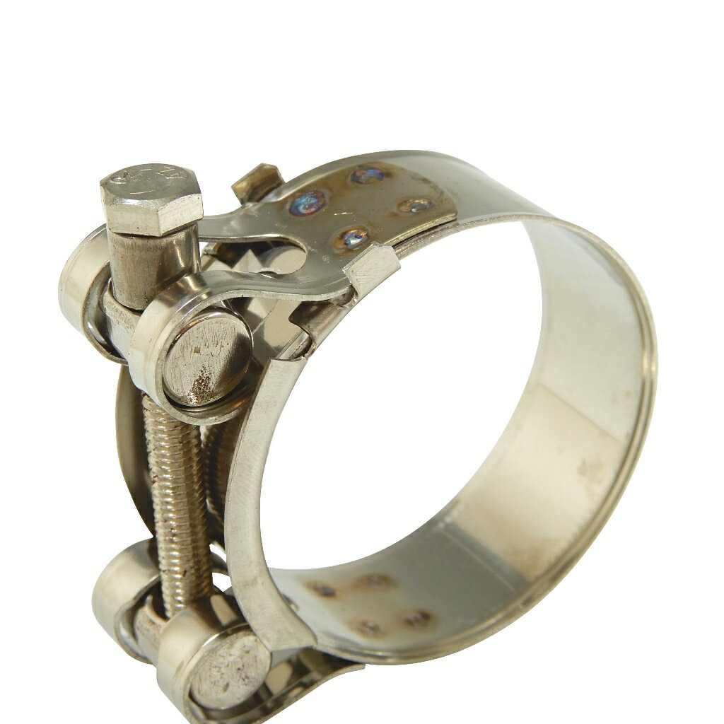 Rakuten - マフラーバンド Tボルトクランプ 48-51mm ステンレス製 汎用 排気管 ターボパイプ ホースバンド 自動車 バイク