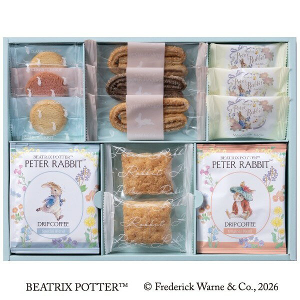 【ポイント5倍】ピーターラビットTM コーヒー＆スイーツギフト【結婚内祝い 新築内祝い 入学内祝い 出..