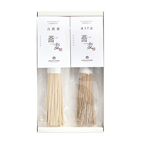 ●自然薯そば（100g）×1、ほうじ茶そば（100g）×1●箱14.0×25.5×4.5cm（日本製）●賞味期限／6ヶ月（製造日より）お客様へのお願いと注意事項※のし対応商品はのしにお名前をお入れします。名入れ対応商品をご注文のお客様は、ご注文最終の備考欄に必ず名入れするお名前をご記入・ご入力ください。※熨斗のつけ方は原則【内のし】とさせていただいております。予めご了承ください。ご注文後、当店からのメールが来ない方へのお知らせシリーズ商品はこちら蕎麦は、昔から縁起の良い食べ物と言われ、人々に親しまれてきました。長寿・厄除け・健康・金運に願いを込めて。こだわりの素材で作った風味豊かな蕎麦は、美味しさの秘訣がたくさん詰まっています。