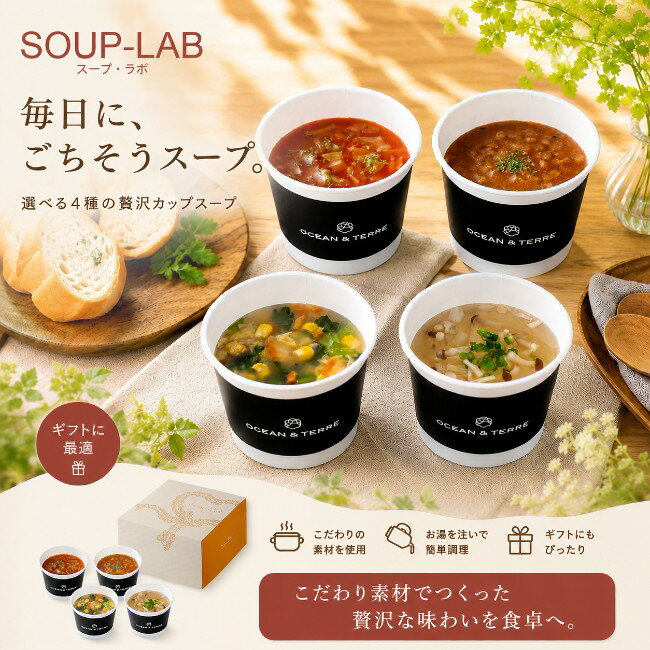 Rakuten - 【ポイント5倍】ルクアス スープ・ラボ ベジタブル【結婚内祝い 新築内祝い 入学内祝い 内祝いギフト 内祝い お祝い プレゼント ギフト 出産祝い お返し 快気祝い】【スープギフト スープセット】【御中元 お中元 暑中御見舞】【送料無料 送料込み】