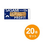 プロフィットSASAMI P12ブラックペッパー　20本入り ◇ 国産鶏 チキン ササミ タンパク質 たんぱく質 とりささみ サラダ ソーセージ 低糖質 糖質オフ 糖質削減 常温 ◇【p-up】