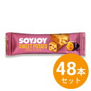 商品情報 SOYJOYのこだわり＜小麦粉を一切使用せず大豆をまるごと。＞ SOYJOYは栄養豊富な大豆をまるごと粉にした生地に、フルーツやナッツなどの素材をたっぷり練り込んで焼き上げた新しい大豆の形です。 ■大豆まるごとに素材をギュギュッと。 大豆をまるごと粉にしたベースに、フルーツやナッツなどをたっぷり練りこんで焼き上げました。 それぞれが持っている素材感を楽しんでください。 カラダにやさしく、おいしく食べられます。 ■大豆約35粒分＊の栄養がこれ1本。 SOYJOYは1本あたり約35粒分の大豆（うす皮を除く）の栄養がぎっしり詰まっています。 ＊うす皮を除く ■カラダにうれしい大豆ならではの成分。 不足しがちな栄養を大豆で補給しましょう。 【植物性たんぱく質】 コレステロールが気になる方のための食品 【大豆イソフラボン】 骨の健康が気になる方のための食品 【食物繊維】 お腹の調子を整えるといわれてます。 ■いつでもどこでも手軽に食べられる。 食事の間のつなぎ、ちょっと小腹が空いたとき。 手軽に持ち運べて、片手で大豆の栄養がとれるのでシーンを選ばず、お召し上がりいただけます。 内容量 30g×48本 原材料 大豆粉（国内製造）、マーガリン、パパイヤ加工品、レーズン、卵、アーモンドパウダー、アガベシロップ、イヌリン、難消化性デキストリン、さつまいも加工品、さつまいもペースト、さつまいもパウダー、オレンジ加工品、脱脂粉乳、食塩／香料 アレルギー物質（28品目中） 卵・乳成分・アーモンド・オレンジ・大豆 栄養成分 1本（30g）当たり エネルギー 135kcal、タンパク質 4.3g、脂質 7.6g（飽和脂肪酸2.1g、トランス脂肪酸0g）、コレステロール 4〜9mg、炭水化物 14.6g（糖質10.0g、食物繊維4.6g）、食塩相当量 0.06〜0.14g、大豆イソフラボン 19mg メーカー 大塚製薬 広告文責 丸一物産株式会社（0120-43-4893）