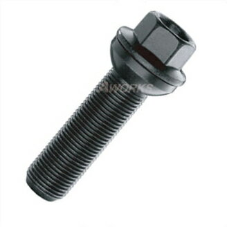 10本セット ビメック ブラック ラグボルト 14R球面座 17HEX M15xP1.25 首下45mm