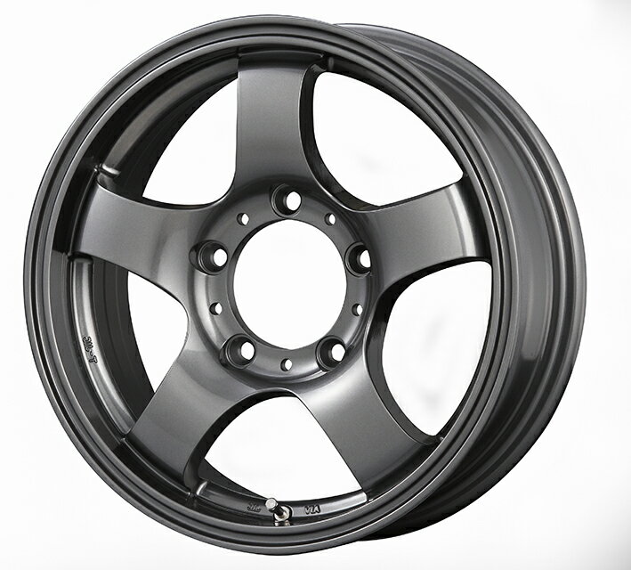 【1本】JB-LANDER ジムニー専用16x5.5J 5H/PCD139.7inset+22 hub109φガンメタ