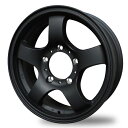 【1本】JB-LANDER ジムニー専用16x5.5J 5H/PCD139.7inset+22 hub109φ艶消しブラック