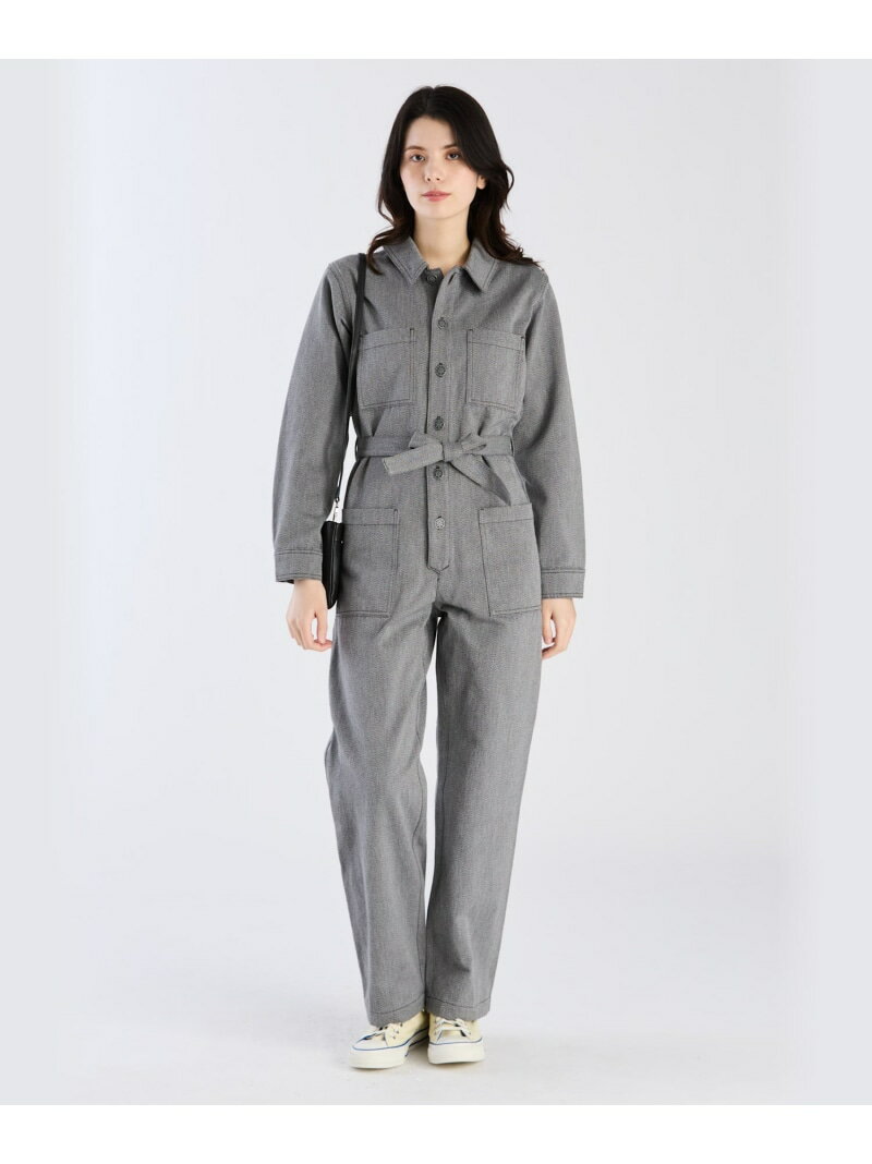 【SALE／46%OFF】コットン 長袖 コンビネゾン agnes b. FEMME アニエスベー オールインワン・オーバーオール オーバーオール・サロペット グレー【RBA_E】【送料無料】[Rakuten Fashion]