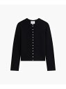LU31 CARDIGAN カーディガンプレッション agnes b. FEMME アニエスベー トップス カーディガン ブラック【送料無料】[Rakuten ...