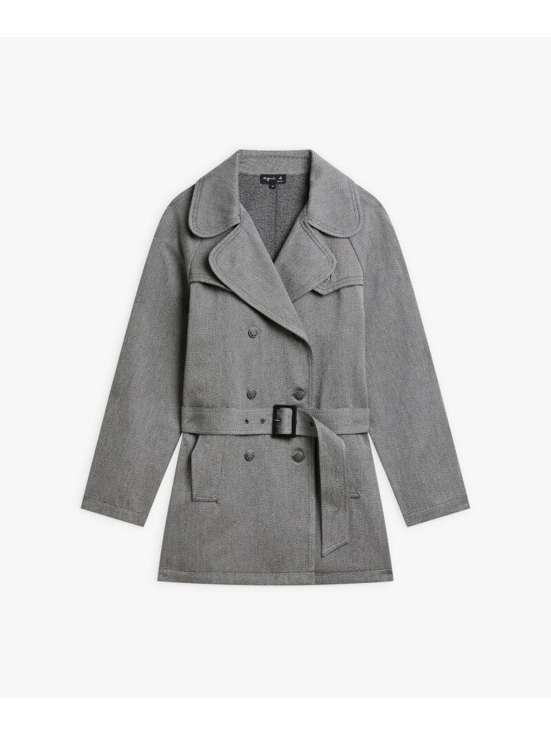 Rakuten - 【SALE／50%OFF】コットン 長袖 ショートジャケット agnes b. FEMME アニエスベー ジャケット・アウター テーラードジャケット・ブレザー グレー【RBA_E】【送料無料】[Rakuten Fashion]