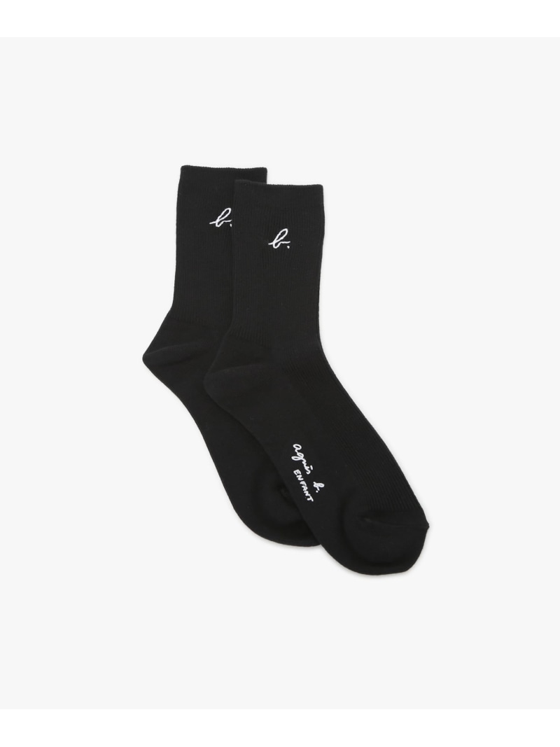 キッズ B. ソックス agnes b. ENFANT アニエスベー 靴下・レッグウェア 靴下 ブラック[Rakuten Fashion]