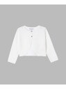 LS43 E BOLERO キッズ ボレロ agnes b. ENFANT アニエスベー トップス カーディガン ホワイト【送料無料】[Rakuten Fash...