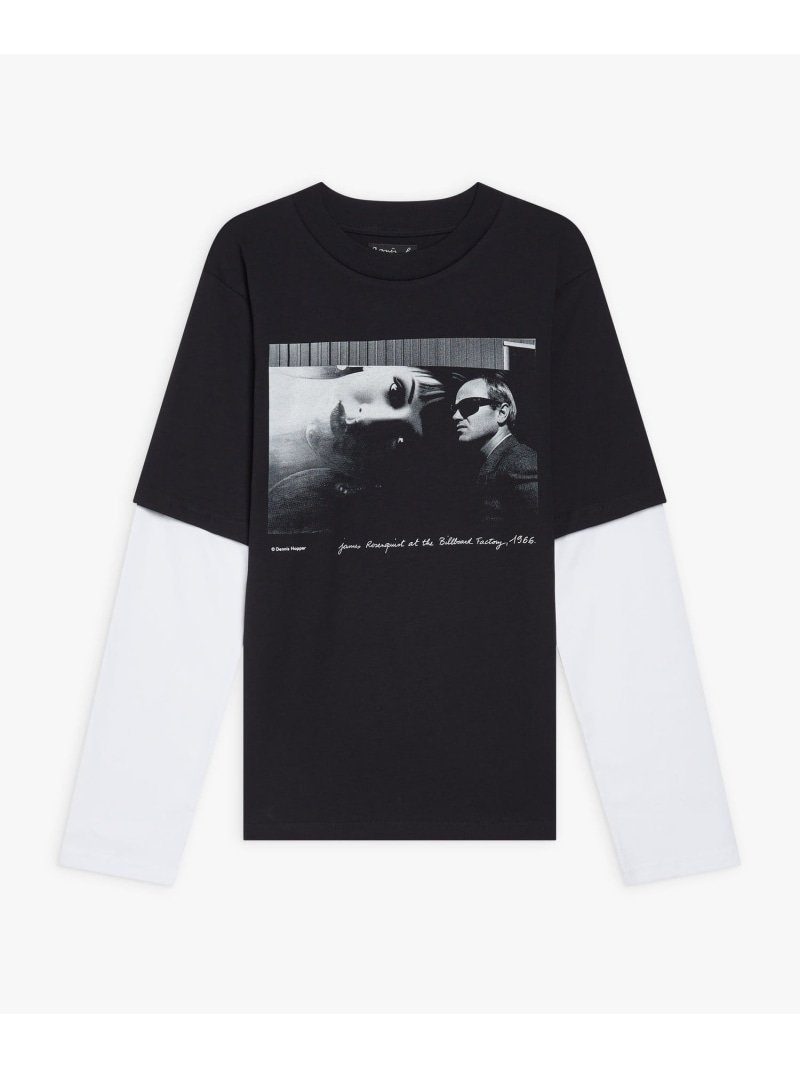 SEW3 TS DBLE アーティストTシャツ Dennis hopper agnes b. FEMME アニエスベー トップス カットソー・Tシャツ ブラック【送料無料】[Rakuten Fashion]