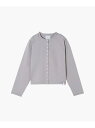 アニエスベー カーディガン レディース M001 CARDIGAN カーディガンプレッション [Made in France] agnes b. FEMME アニエスベー トップス カーディガン グレー【送料無料】[Rakuten Fashion]