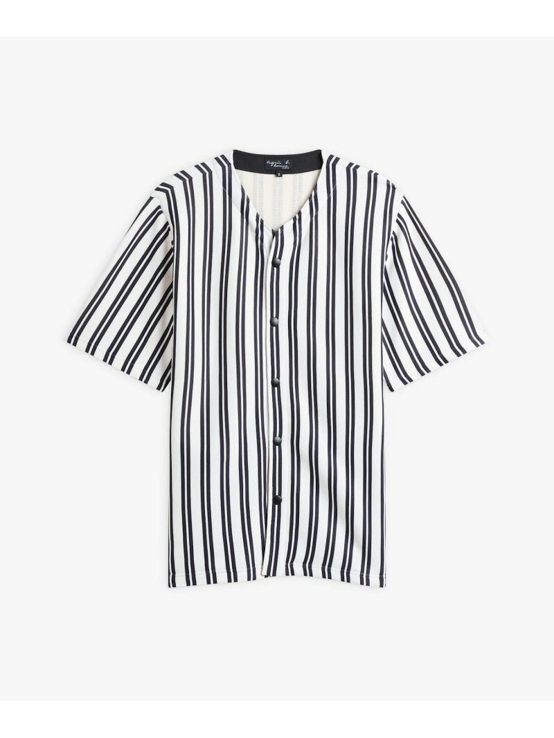 【SALE／55%OFF】M439 CHEMISE ベースボール シャツ agnes b. HOMME アニエスベー トップス シャツ・ブラウス ブラック【RBA_E】【送料無料】[Rakuten Fashion]