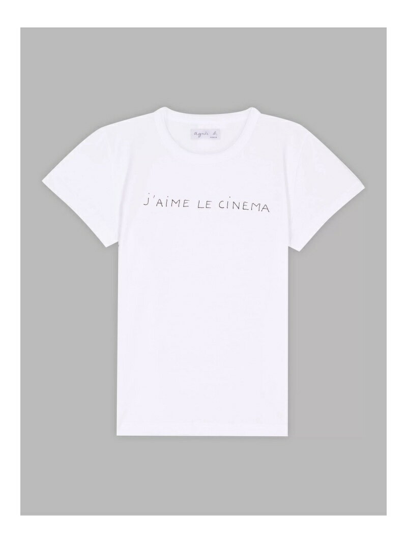 S345 TS メッセージTシャツ agnes b. FEMME アニエスベー トップス カットソー・Tシャツ ホワイト【送料無料】[Rakuten Fashion]のサムネイル