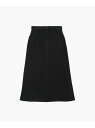 ブラックデニムロングスカート To b. by agnes b. アニエスベー スカート その他のスカート ブラック【送料無料】[Rakuten Fashion...