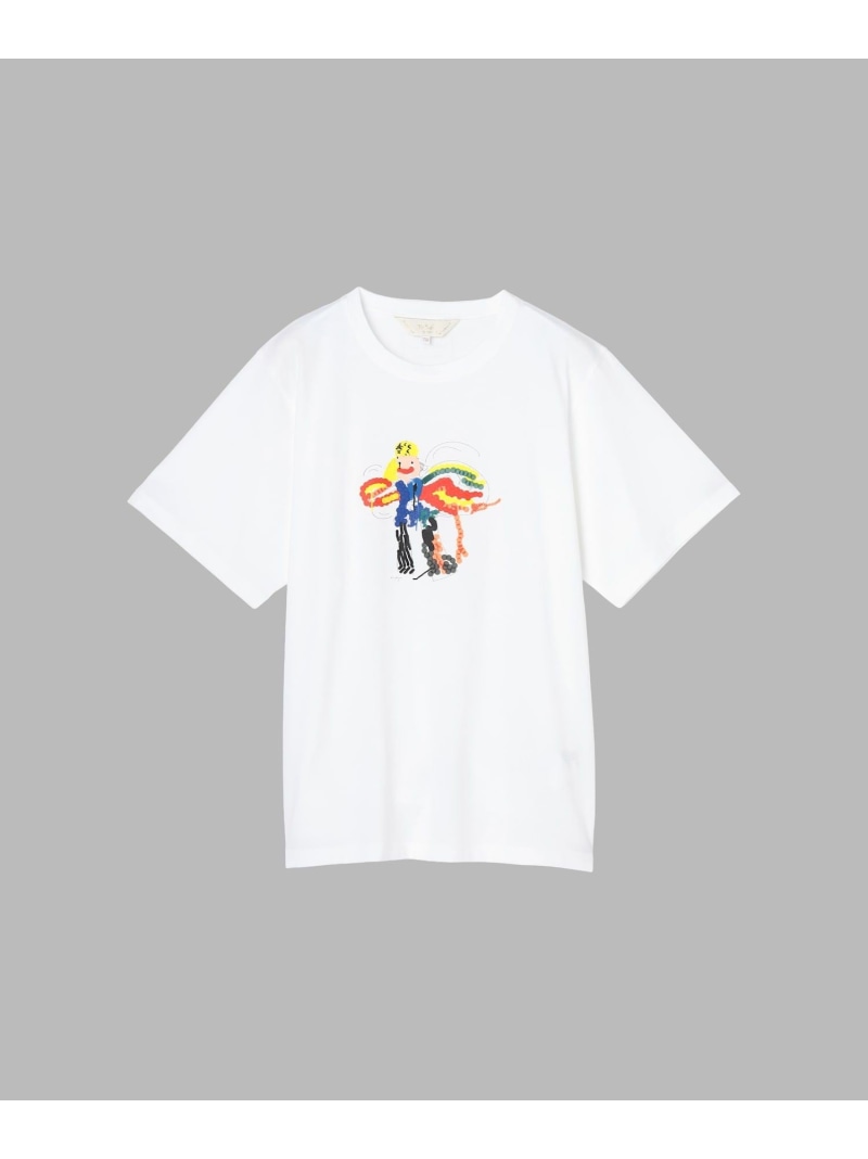 Rakuten - Fairy T オーガニックコットン 半袖 アーティストTシャツ To b. by agnes b. アニエスベー トップス カットソー・Tシャツ ホワイト【送料無料】[Rakuten Fashion]