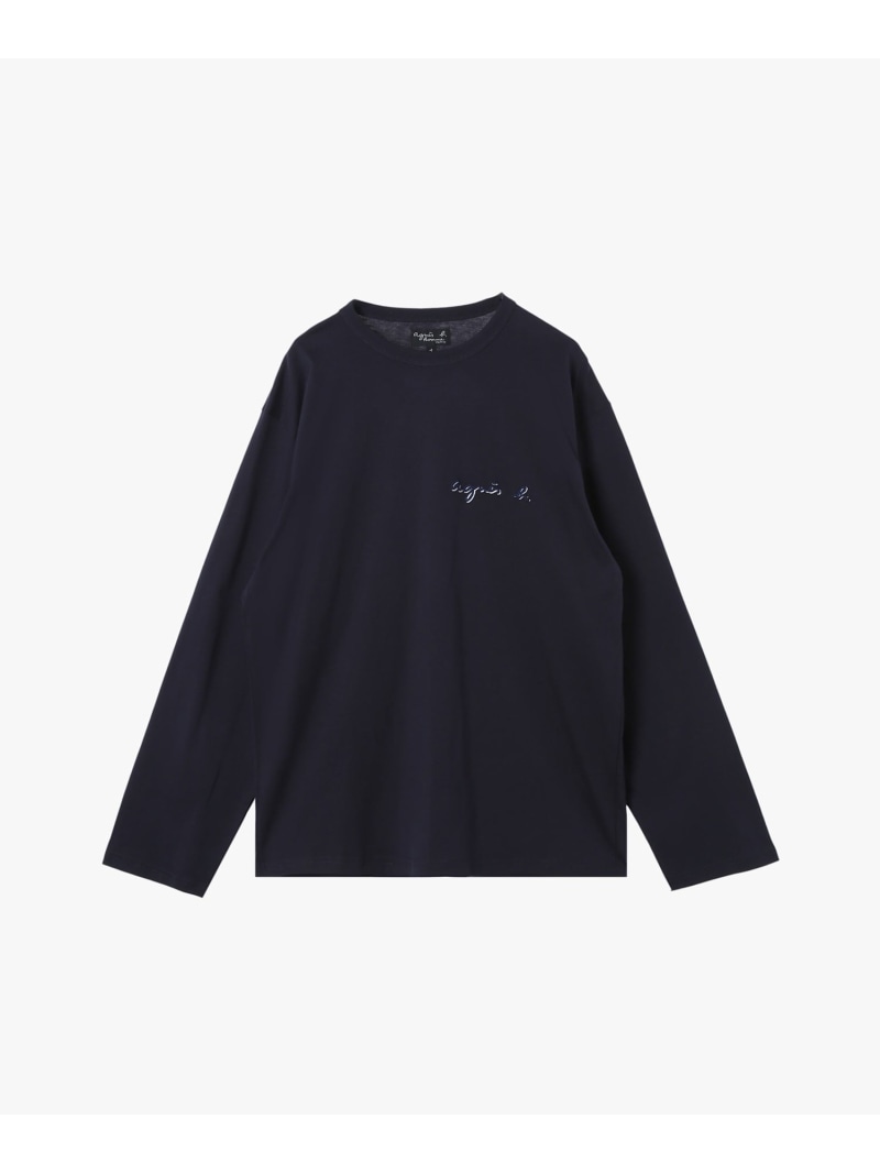 【SALE／30%OFF】メンズ ロゴ コットン 長袖 Tシャツ "Chris" agnes b. HOMME アニエスベー トップス カットソー・Tシャツ ブルー【RBA_E】【送料無料】[Rakuten Fashion]