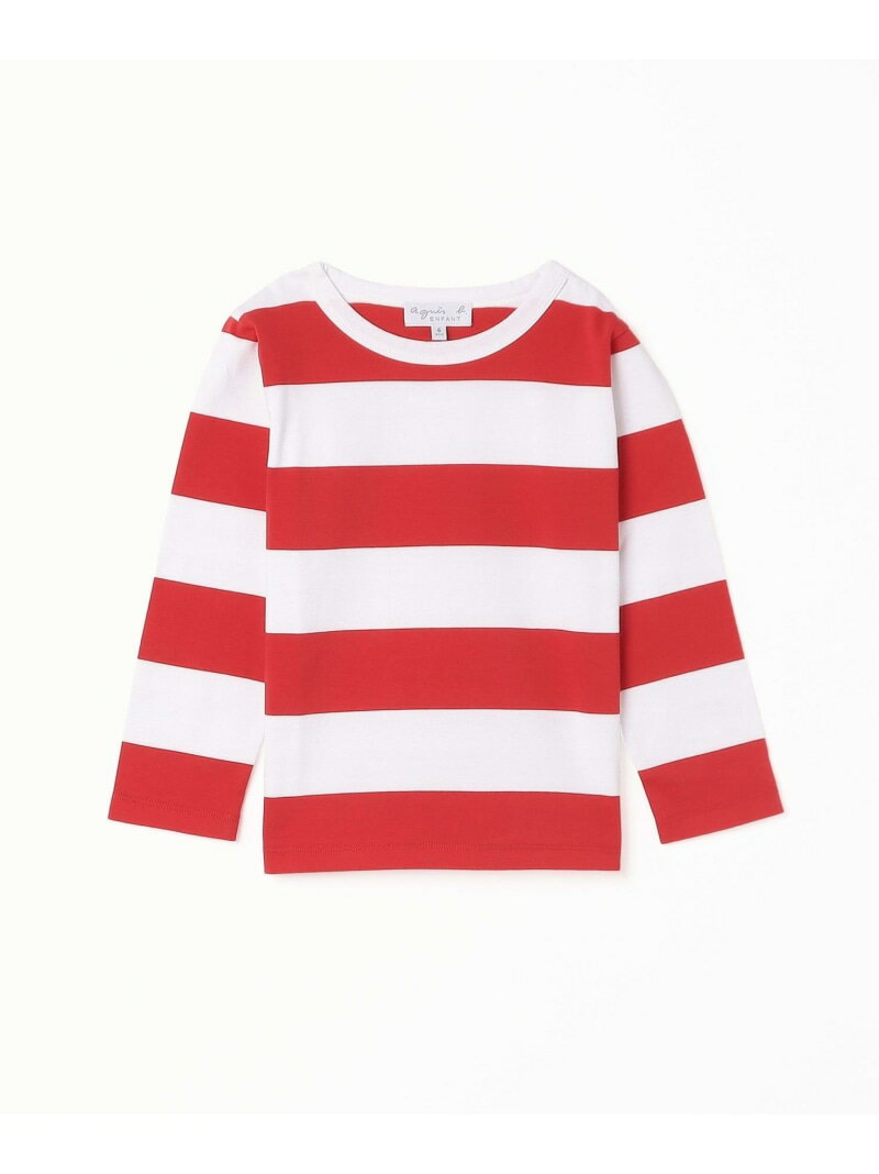 Rakuten - 【SALE／50%OFF】J019 E TS キッズ TS agnes b. ENFANT アニエスベー トップス カットソー・Tシャツ ホワイト【RBA_E】【送料無料】[Rakuten Fashion]
