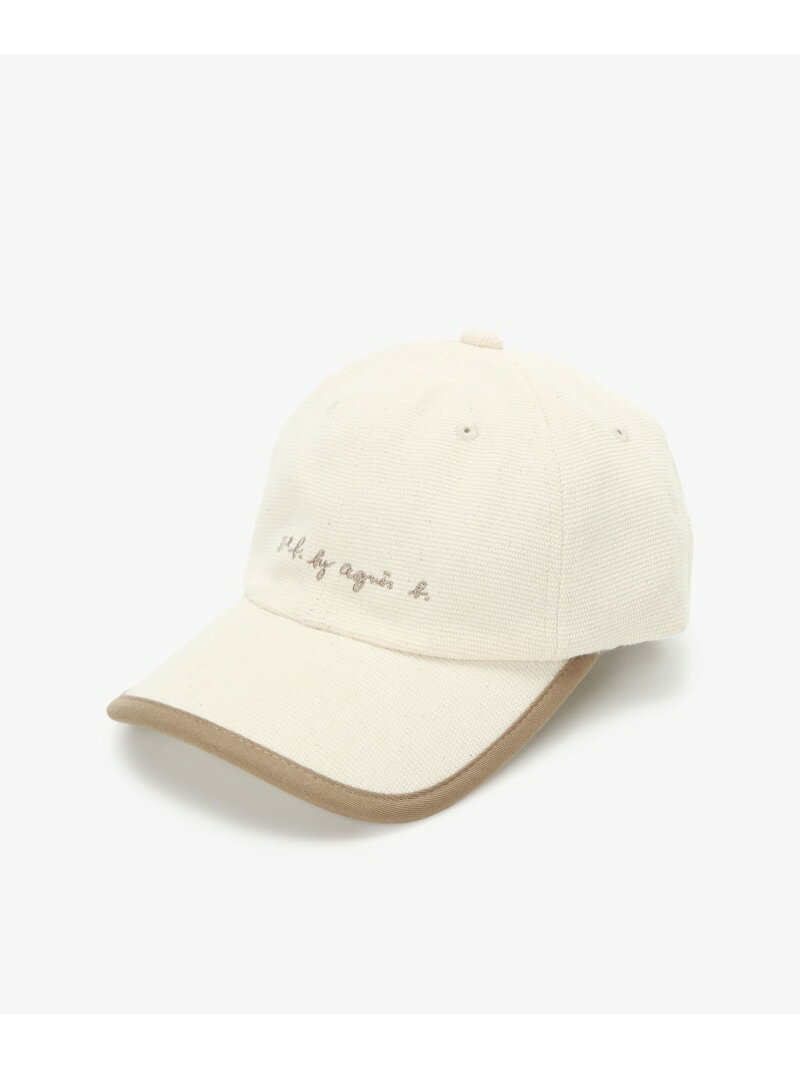 バイカラーキャップ To b. by agnes b. アニエスベー 帽子 キャップ ホワイト【送料無料】[Rakuten Fashion]のサムネイル