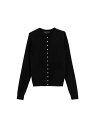 アニエスベー カーディガン レディース J155 CARDIGAN コットンニットカーディガン agnes b. FEMME アニエスベー トップス カーディガン ブラック【送料無料】[Rakuten Fashion]