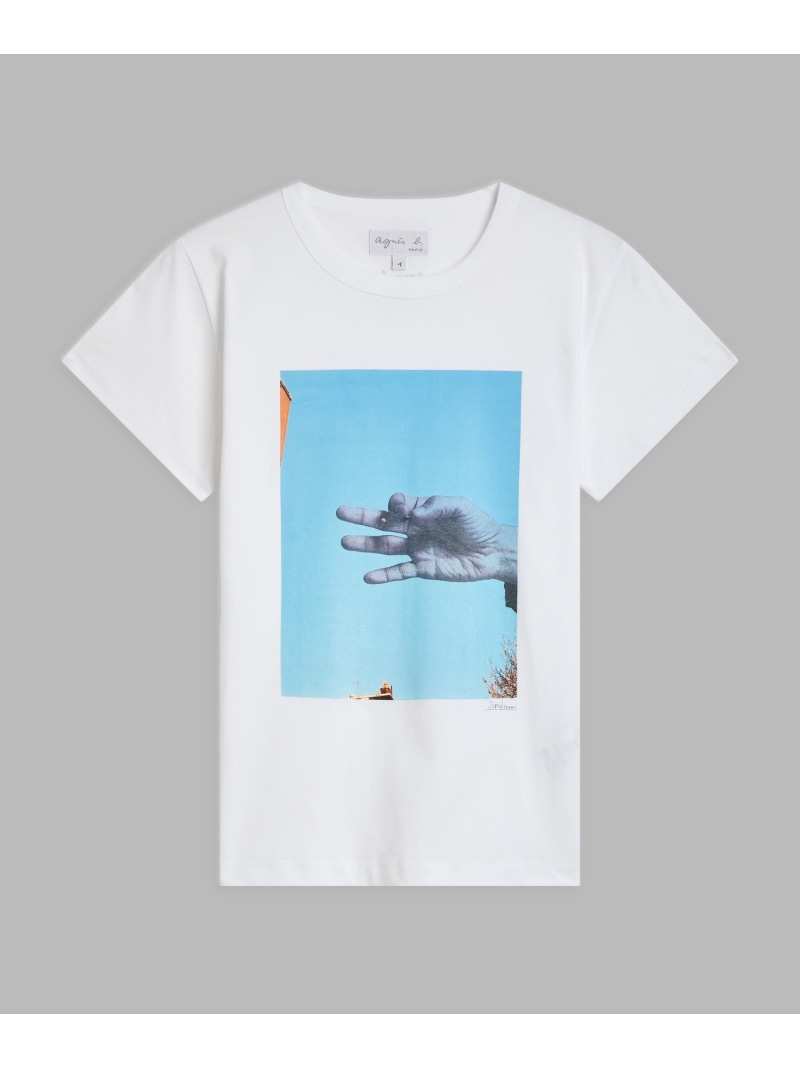 Rakuten - プリント コットン 半袖 アーティスト Tシャツ 