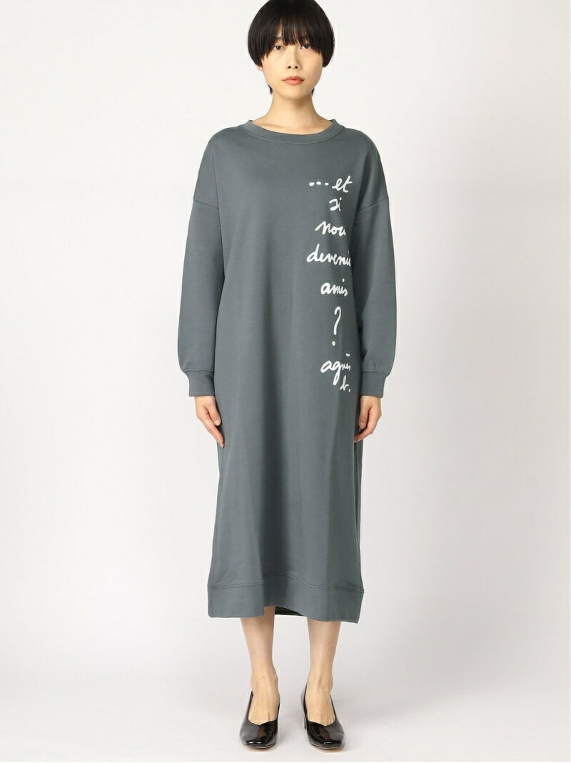 Rakuten Fashion To B By Agnes B W Wq08 ドレス To B By Agnes B アニエスベー ワンピース 長袖ワンピース ブラック グレー 送料無料 Agnes B