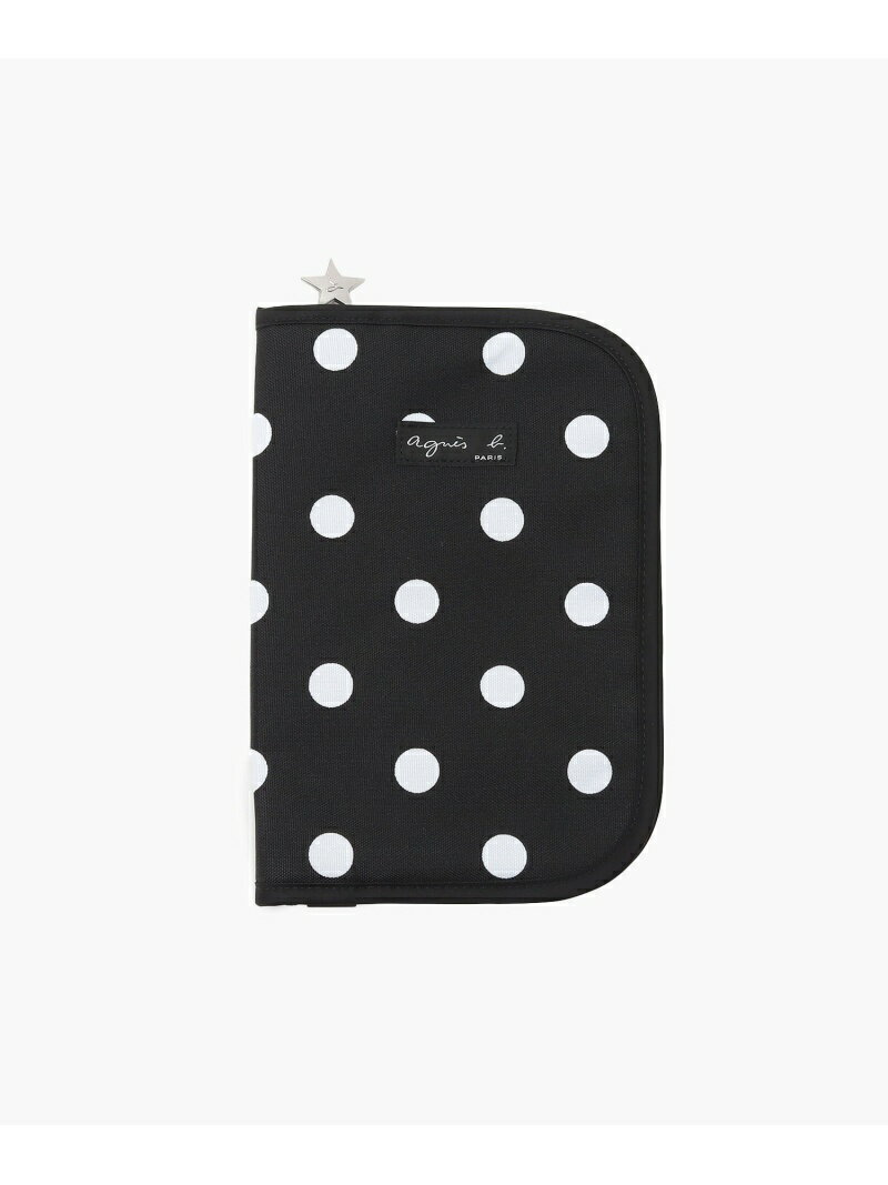 GK99 E CARNET ドット母子手帳ケース agnes b. KIDS UNISEX アニエスベー マタニティウェア・ベビー用品 母子手帳ケース ブラック【送料無料】[Rakuten Fashion]のサムネイル