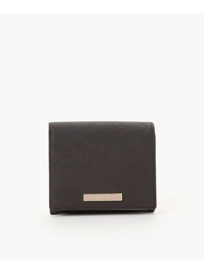 レザー 二つ折り ウォレット "Erika" QAW05-01 agnes b. VOYAGE アニエスベー 財布・ポーチ・ケース 財布 ブラウン【送料無料】[Rakute..