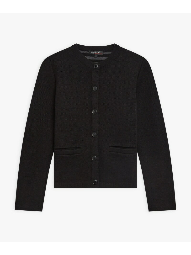 Rakuten - 【SALE／50%OFF】【Outlet】LF49 VESTE ジャケット agnes b. FEMME アニエスベー ジャケット・アウター ノーカラージャケット グレー【RBA_E】【送料無料】[Rakuten Fashion]