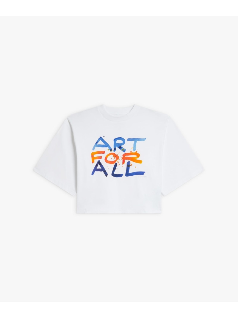 コットン プリント 五分袖 アーティスト Tシャツ 