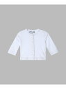 J000 L CARDIGAN ベビー カーディガンプレッション agnes b. ENFANT アニエスベー トップス カーディガン ホワイト【送料無料】[R...