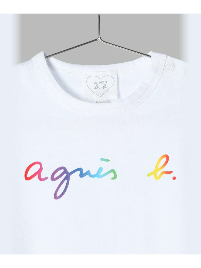 ベビー ロゴ コットン 半袖 Tシャツ agn...の紹介画像3