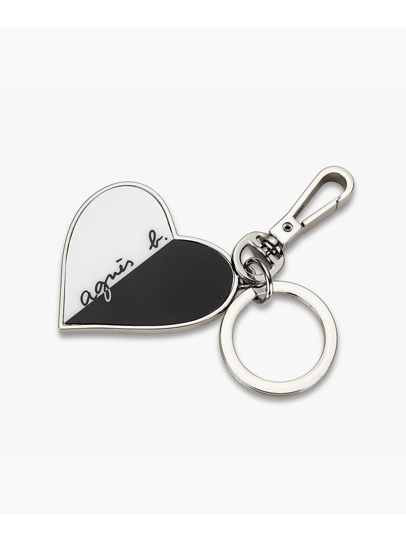 ハートチャーム (QAA01-01) agnes b. VOYAGE アニエスベー ファッション雑貨 チャーム・キーチェーン ホワイト【送料無料】[Rakute...