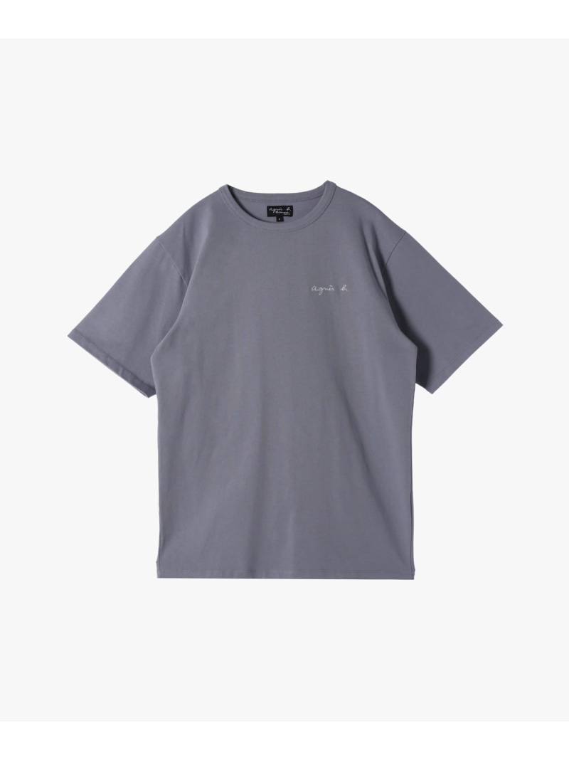メンズ ロゴ コットン 半袖 Tシャツ "CHRIS" agnes b. HOMME アニエスベー トップス カットソー・Tシャツ グレー【送料無料】[Rakuten Fashion]のサムネイル